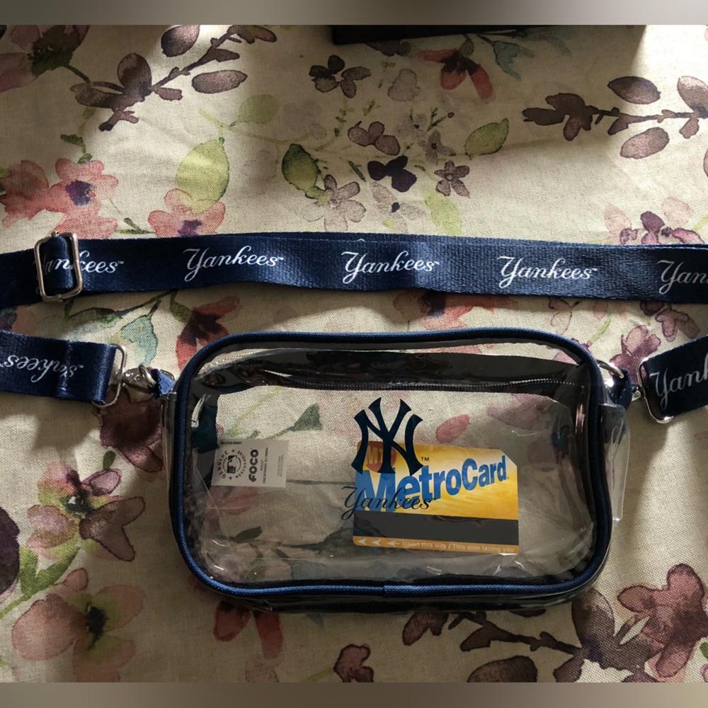 New York Yankees crossbody bag straight from the stadium